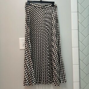 Mango pleated maxi skirt